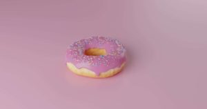 donut rosa calorias